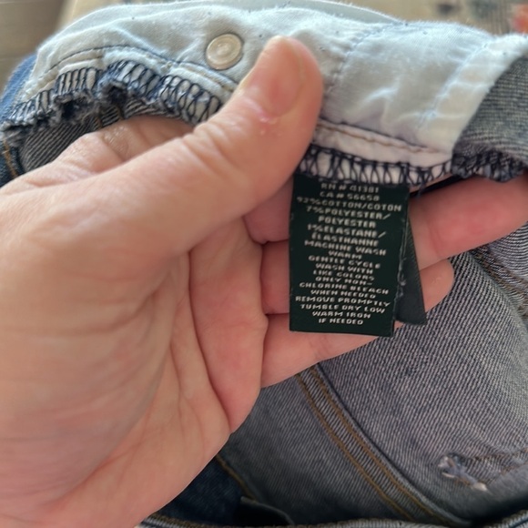 Lauren Ralph Lauren Premier Straight High Waisted Ocean Blue Wash Jeans sz 10 - Picture 6 of 6